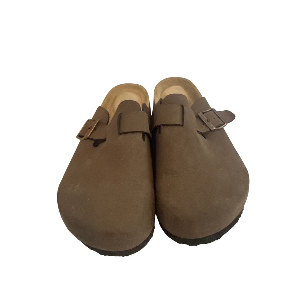 Project Cloud Clogs Shoes 100% Leather Womens Footwear Sz 7 Tan